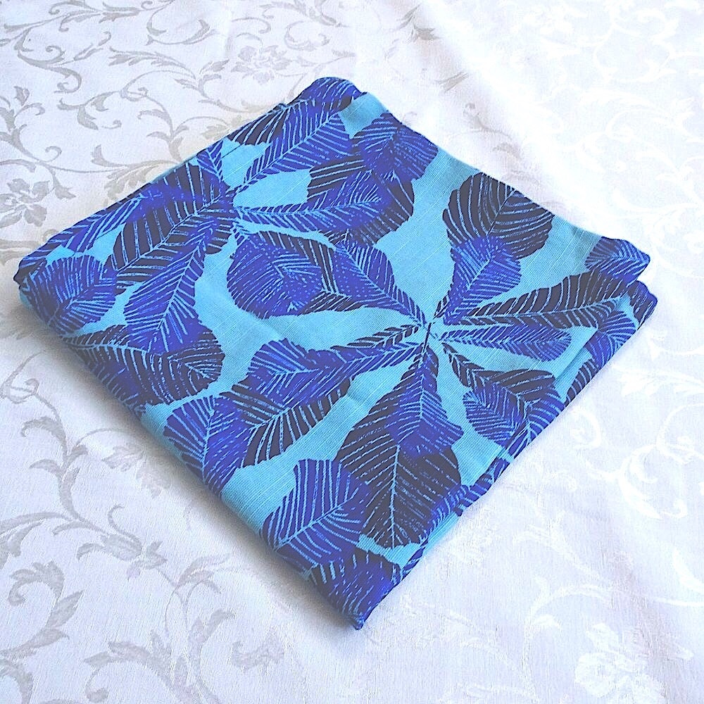 Ikea Jorid Blue Leaf Print Pillowcase